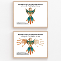 Native American Heritage Month Handprint Craft | Eagle Keepsake Printable