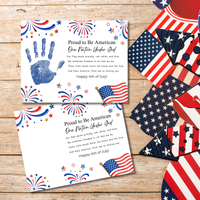 Christian 4th of July Handprint Craft for Kids | One Nation Under God Patriotic Preschool & Kindergarten Activity