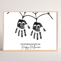 Halloween Spider Handprint Craft Bundle | Happy Halloween Spider Keepsake Printable | Preschool Halloween Activity | Daycare & Classroom Handprint Craft