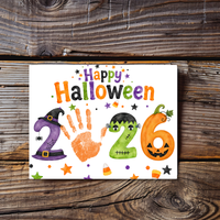 appy Halloween 2026 Handprint Craft Printable | Halloween Keepsake Activity for Kids | Preschool Halloween Craft | Daycare & Classroom Printable
