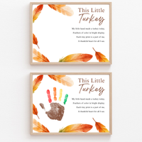 This Little Turkey Poem Handprint Craft | Thanksgiving Turkey Keepsake Printable