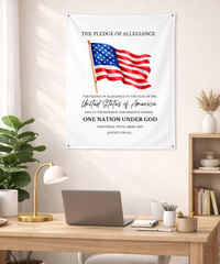 Pledge of Allegiance Wall Tapestry – Civic Education & Classroom Learning Support