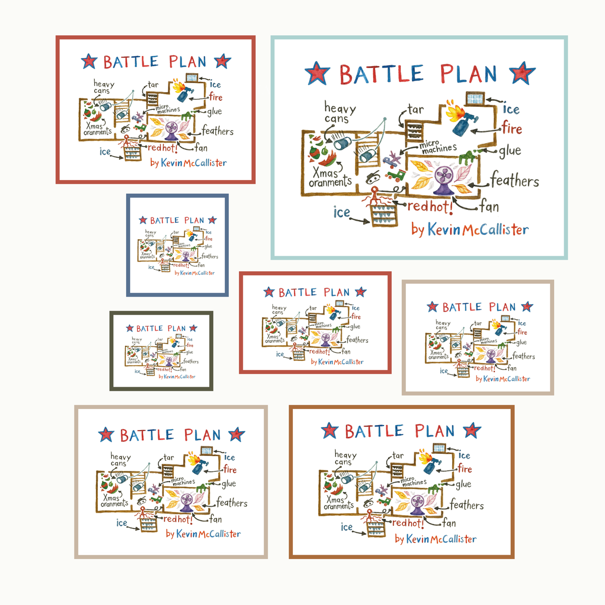 Home Alone Battle Plan Printable Christmas Wall Art