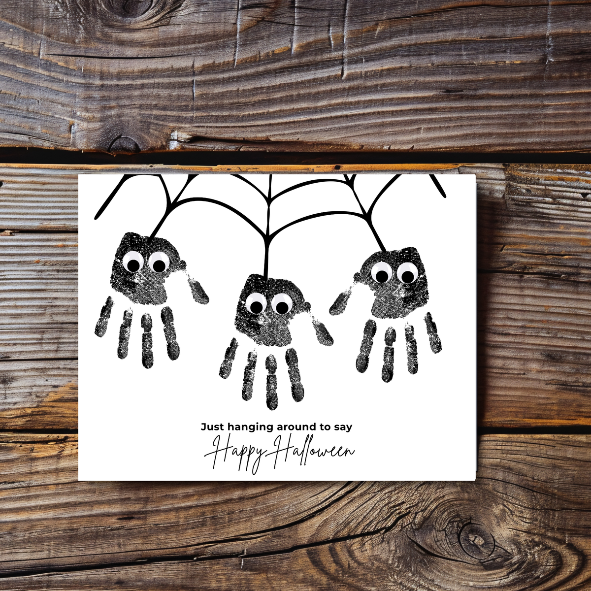 Halloween Spider Handprint Craft Bundle | Happy Halloween Spider Keepsake Printable | Preschool Halloween Activity | Daycare & Classroom Handprint Craft
