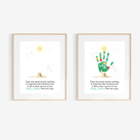 Christmas Tree Handprint Craft | Christmas Keepsake Printable | Preschool Christmas Handprint Activity | Holiday Classroom Craft
