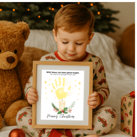 Christian Christmas Candle Handprint Craft | Merry Christmas Keepsake | Psalm 28:7 Handprint Printable | Sunday School Christmas Activity