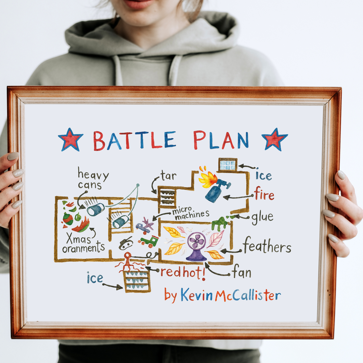 Home Alone Battle Plan Printable Christmas Wall Art