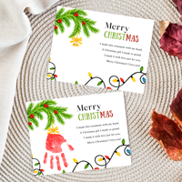 Christmas Ornament Handprint Poem  Craft for Kids | Merry Christmas Keepsake Printable + Free Coloring Page
