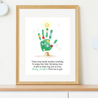 Christmas Tree Handprint Craft | Christmas Keepsake Printable | Preschool Christmas Handprint Activity | Holiday Classroom Craft