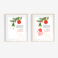 Christmas Ornament Handprint Craft | Christmas Keepsake Printable | Preschool Christmas Handprint Activity | Holiday Classroom Craft