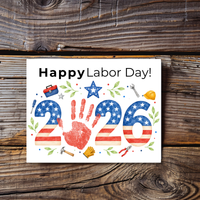 Happy Labor Day 2026 Handprint Craft | Printable Labor Day Keepsake for Preschool & Kindergarten