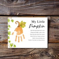 My Little Pumpkin Handprint Craft Printable | Fall Keepsake Activity for Preschool & Kindergarten