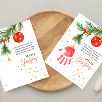 Christmas Ornament Handprint Craft | Christmas Keepsake Printable | Preschool Christmas Handprint Activity | Holiday Classroom Craft