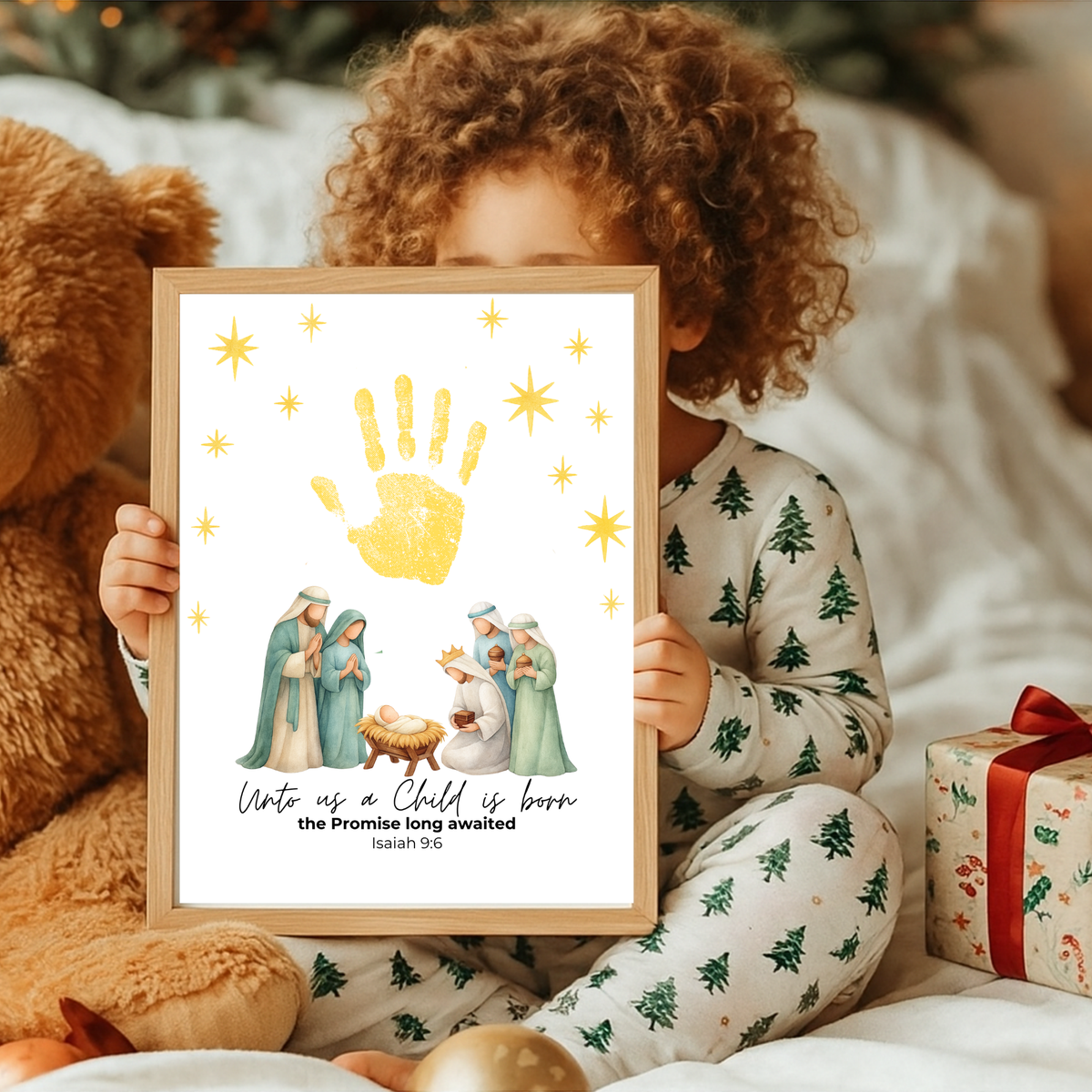 Three Wise Men Handprint Craft Printable | Christian Epiphany Activity | Isaiah 9:6 Bible Craft | Preschool Christmas Keepsake
