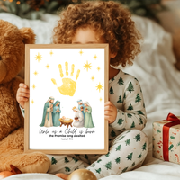 Three Wise Men Handprint Craft Printable | Christian Epiphany Activity | Isaiah 9:6 Bible Craft | Preschool Christmas Keepsake