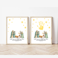 Three Wise Men Handprint Craft Printable | Christian Epiphany Activity | Isaiah 9:6 Bible Craft | Preschool Christmas Keepsake