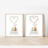 Christian Christmas Fingerprint Lights Craft | Baby Jesus Nativity Printable | Preschool Christmas Keepsake | Sunday School Fingerprint Activity