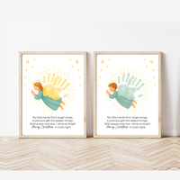 Christian Angel Handprint Craft | Christmas Angel Wings Printable | Preschool Christmas Keepsake | Sunday School Nativity Activity