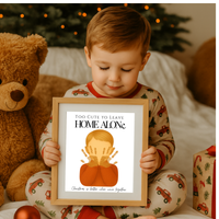 Too Cute to Leave Home Alone Handprint Craft | Christmas Movie Inspired Printable | Preschool Holiday Keepsake | Funny Christmas Handprint Activity