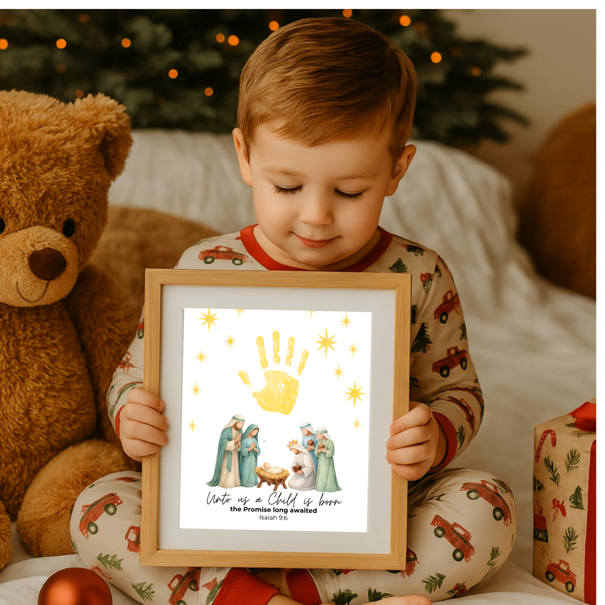 Three Wise Men Handprint Craft Printable | Christian Epiphany Activity | Isaiah 9:6 Bible Craft | Preschool Christmas Keepsake