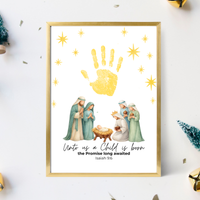 Three Wise Men Handprint Craft Printable | Christian Epiphany Activity | Isaiah 9:6 Bible Craft | Preschool Christmas Keepsake