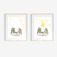 Three Wise Men Handprint Craft Printable | Christian Epiphany Activity | Isaiah 9:6 Bible Craft | Preschool Christmas Keepsake
