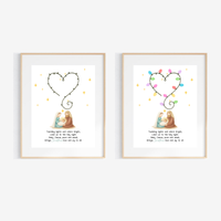 Christian Christmas Fingerprint Lights Craft | Baby Jesus Nativity Printable | Preschool Christmas Keepsake | Sunday School Fingerprint Activity