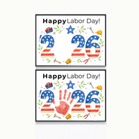 Happy Labor Day 2026 Handprint Craft | Printable Labor Day Keepsake for Preschool & Kindergarten