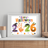 appy Halloween 2026 Handprint Craft Printable | Halloween Keepsake Activity for Kids | Preschool Halloween Craft | Daycare & Classroom Printable