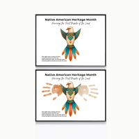Native American Heritage Month Handprint Craft | Eagle Keepsake Printable