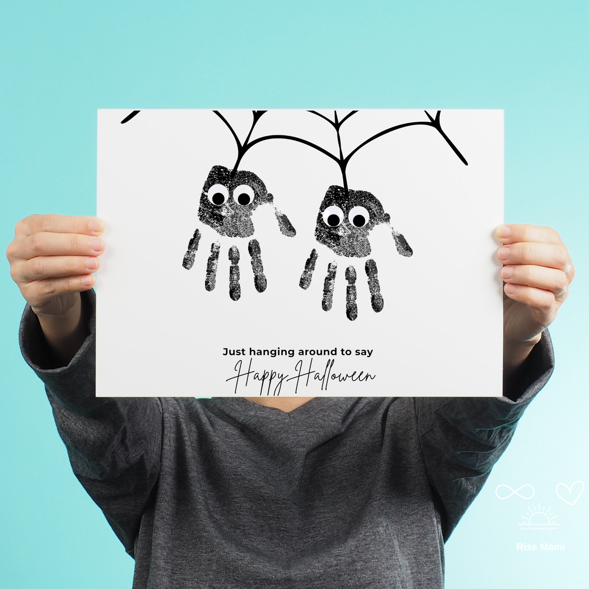 Halloween Spider Handprint Craft Bundle | Happy Halloween Spider Keepsake Printable | Preschool Halloween Activity | Daycare & Classroom Handprint Craft
