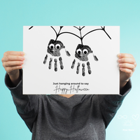 Halloween Spider Handprint Craft Bundle | Happy Halloween Spider Keepsake Printable | Preschool Halloween Activity | Daycare & Classroom Handprint Craft