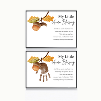 My Little Acorn Blessing Handprint Craft Printable | Christian Fall Keepsake | Preschool Acorn Handprint Activity