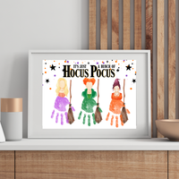 It's Just a Bunch of Hocus Pocus Handprint Craft Printable | Halloween Witch Handprint Keepsake | Preschool Halloween Activity | Daycare & Classroom Craft