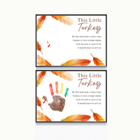 This Little Turkey Poem Handprint Craft | Thanksgiving Turkey Keepsake Printable