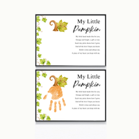 My Little Pumpkin Handprint Craft Printable | Fall Keepsake Activity for Preschool & Kindergarten