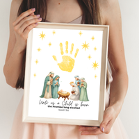 Three Wise Men Handprint Craft Printable | Christian Epiphany Activity | Isaiah 9:6 Bible Craft | Preschool Christmas Keepsake