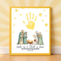 Three Wise Men Handprint Craft Printable | Christian Epiphany Activity | Isaiah 9:6 Bible Craft | Preschool Christmas Keepsake