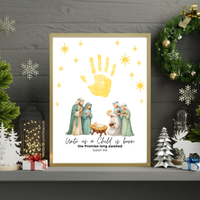 Three Wise Men Handprint Craft Printable | Christian Epiphany Activity | Isaiah 9:6 Bible Craft | Preschool Christmas Keepsake