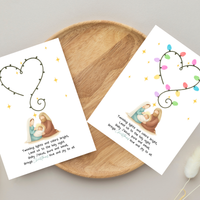 Christian Christmas Fingerprint Lights Craft | Baby Jesus Nativity Printable | Preschool Christmas Keepsake | Sunday School Fingerprint Activity