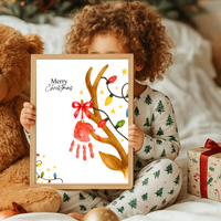 Christmas Reindeer Handprint Craft for Kids | Merry Christmas Ornament Keepsake | Preschool Holiday Activity