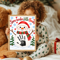 Snowman Handprint Craft | Snow-tacular Little Hands Christmas Printable for Kids