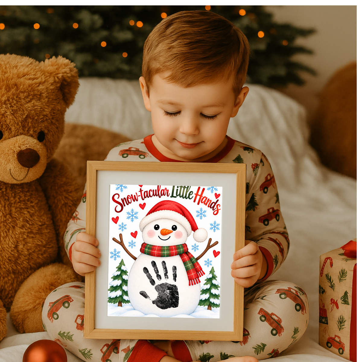 Snowman Handprint Craft | Snow-tacular Little Hands Christmas Printable for Kids