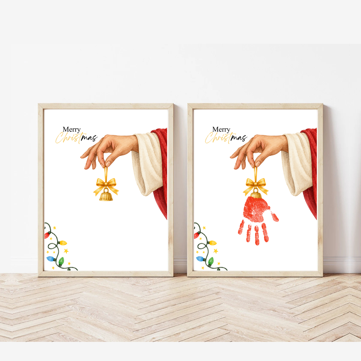 Jesus Christmas Handprint Craft for Kids | Christian Merry Christmas Keepsake | Faith-Based Preschool Activity