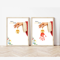 Jesus Christmas Handprint Craft for Kids | Christian Merry Christmas Keepsake | Faith-Based Preschool Activity