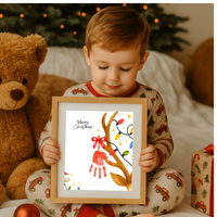 Christmas Reindeer Handprint Craft for Kids | Merry Christmas Ornament Keepsake | Preschool Holiday Activity