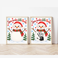 Snowman Handprint Craft | Snow-tacular Little Hands Christmas Printable for Kids