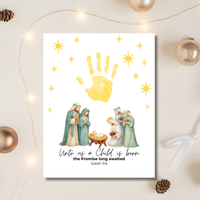 Three Wise Men Handprint Craft Printable | Christian Epiphany Activity | Isaiah 9:6 Bible Craft | Preschool Christmas Keepsake