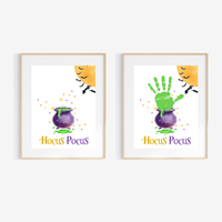 Hocus Pocus Halloween Handprint Craft Printable | Witch Cauldron Halloween Keepsake | Preschool Halloween Activity | Daycare & Classroom Craft