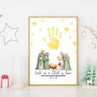 Three Wise Men Handprint Craft Printable | Christian Epiphany Activity | Isaiah 9:6 Bible Craft | Preschool Christmas Keepsake